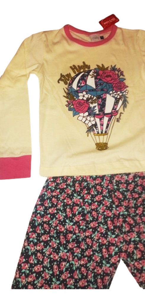 Pijama De Nena Invierno Algodon Estampado Marey 6097