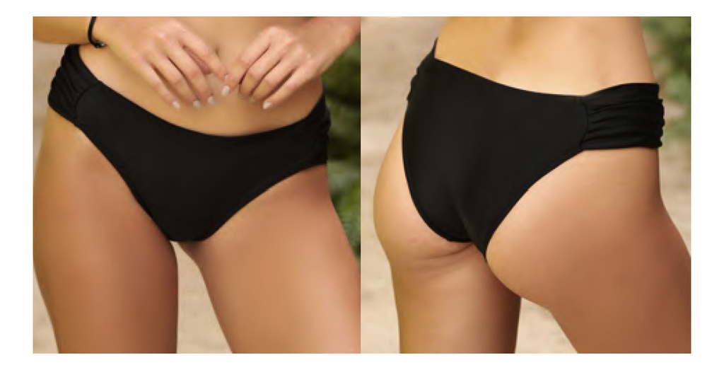 Bikini Malla Bombacha Vedettina Frunce Lateral Din Dan 116