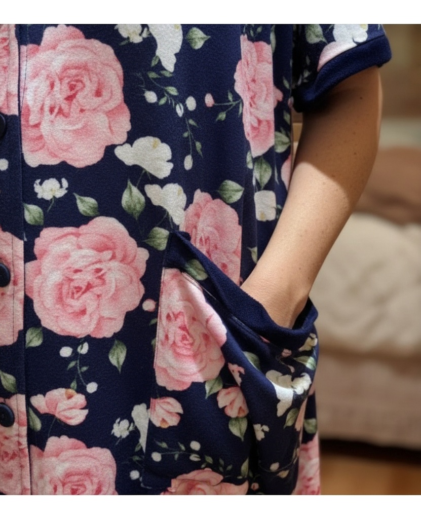 Camison De Verano Algodon Estampado Marcela Ferz 827440