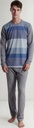 Conjunto Pijama De Hombre Tres Ases Rayado Hombre Art 705