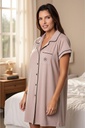 Camison Remeron Camisola Verano Botonera Bianca Secret 26024