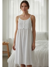 Camison Solero Breteles Verano Algodon Marcela Ferz 827321